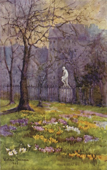 Crocuses in Early Spring, St Jamess Park from Lady Victoria Marjorie Harriet Manners