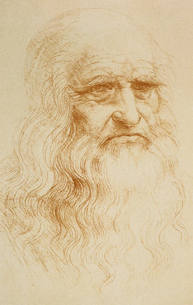 Portrait eines alten Mannes - Vermutlich Leonardo da Vinci