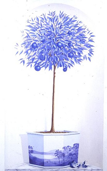 China Blue Tree set in a Niche  from Lincoln  Seligman