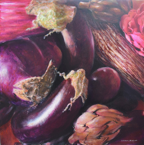 Still life, aubergine from Lincoln  Seligman