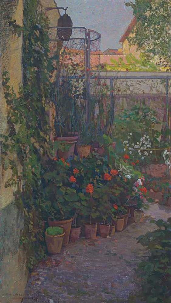 Das Triptychon oder der blühende Garten from Llewelyn Lloyd