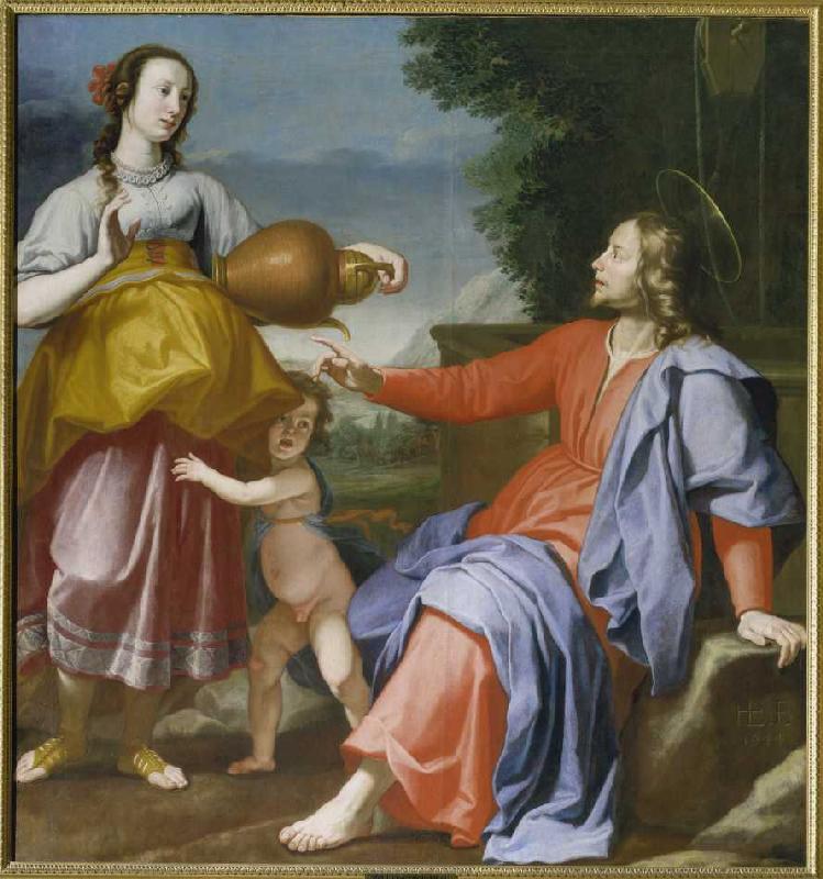 Christus und die Samariterin am Brunnen from Lorenzo Lippi