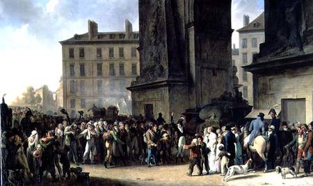 The Conscripts of 1807 Marching Past the Gate of Saint-Denis from Louis-Léopold Boilly