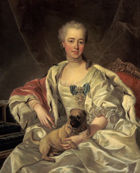Bildnis der Prinzessin Golytschina mit ihrem Hündchen from Louis Michael van Loo