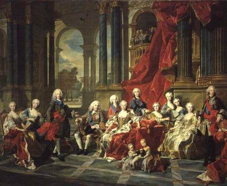 The Family of Philip V from Louis Michel van Loo