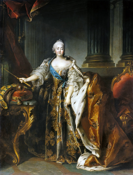 Portrait of Empress Elizabeth (1709-1762) from Louis Tocqué