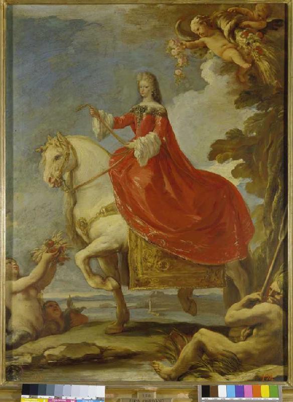 Dona Mariana von Neuburg zu Pferde from Luca Giordano