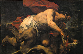 Samson in der Höhle des Löwen from Luca Giordano