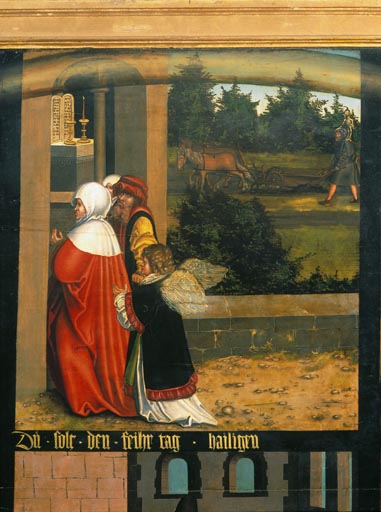 Das 3. Gebot: Du sollst den Feiertag heiligen from Lucas Cranach d. Ä.