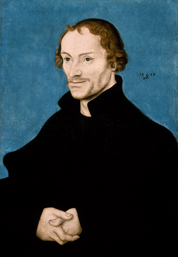 Philipp Melanchthon , Portrait from Lucas Cranach d. Ä.