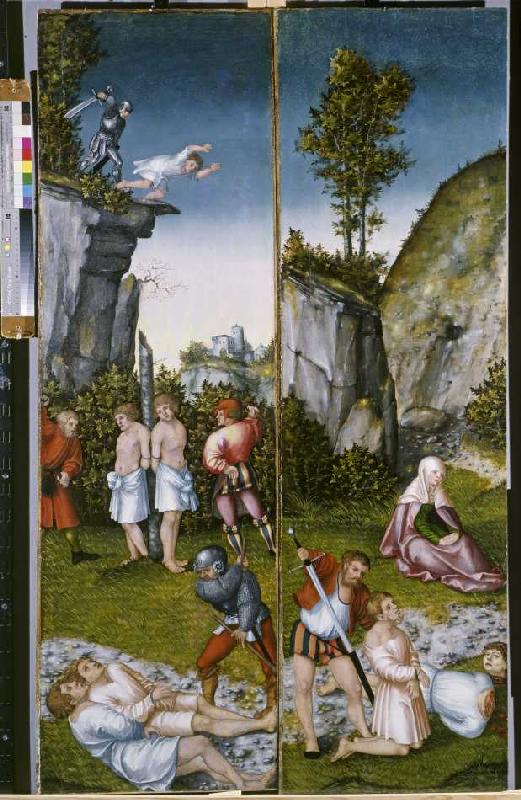 Die Marter der sieben Söhne der hl from Lucas Cranach d. Ä.