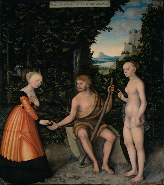 The Choice of Heracles (From The Labours of Hercules) from Lucas Cranach d. Ä.