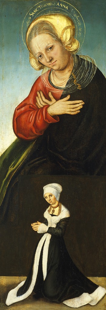 Saint Anne with the Duchess Barbara of Saxony as Donor from Lucas Cranach d. Ä.