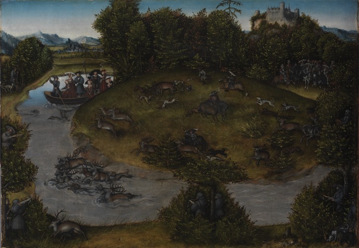 Stag Hunt with the Elector Frederick the Wise from Lucas Cranach d. Ä.