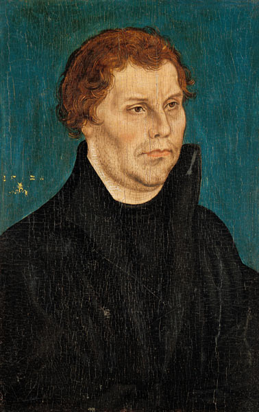 Luther portrait from Lucas Cranach d. Ä.