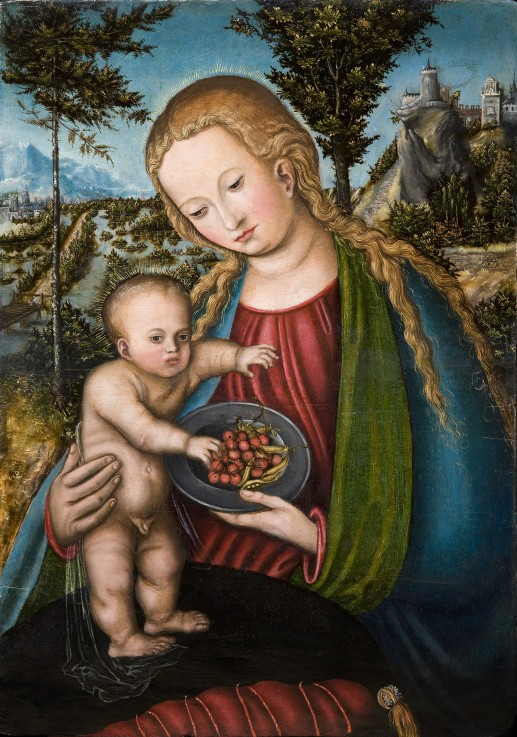 Virgin with Cherries from Lucas Cranach d. Ä.