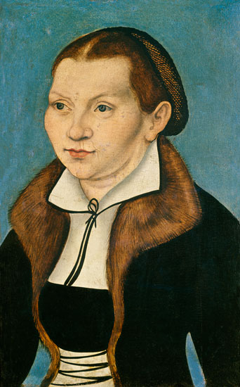 Portrait of Katherine von Bora (1499-1552) from Lucas Cranach d. Ä.