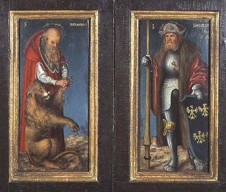 SS. Jerome and Leopold from Lucas Cranach d. Ä.