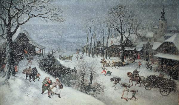 Winterlandschaft (Februar) from Lucas van Valckenborch