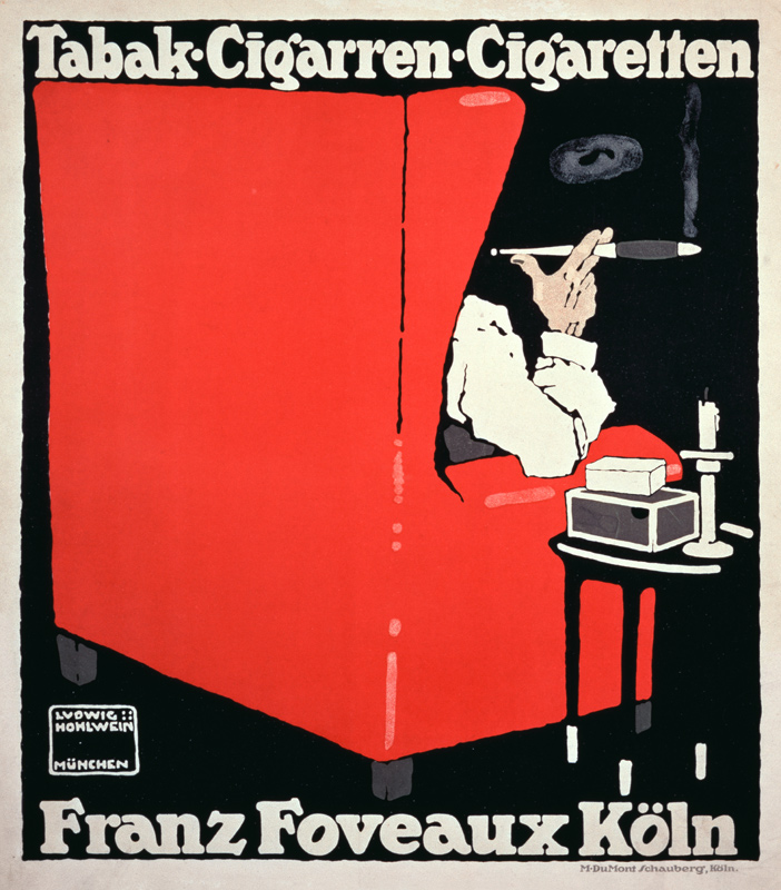Tabak-Cigarren-Cigaretten Franz Foveaux Köln from Ludwig Hohlwein