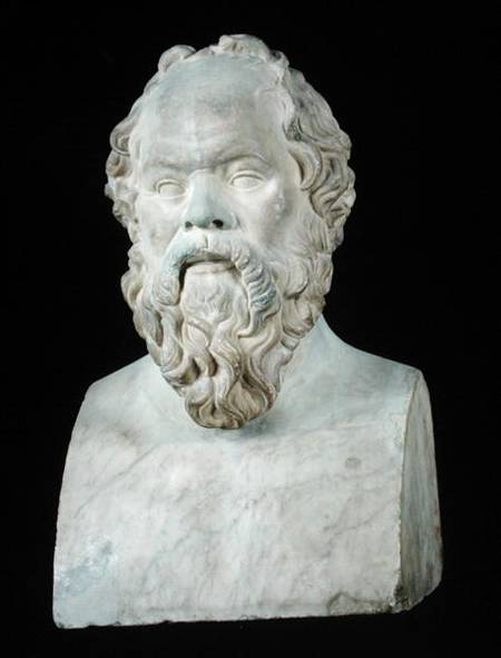 Bust of Socrates (470-399 BC) from Lysippos