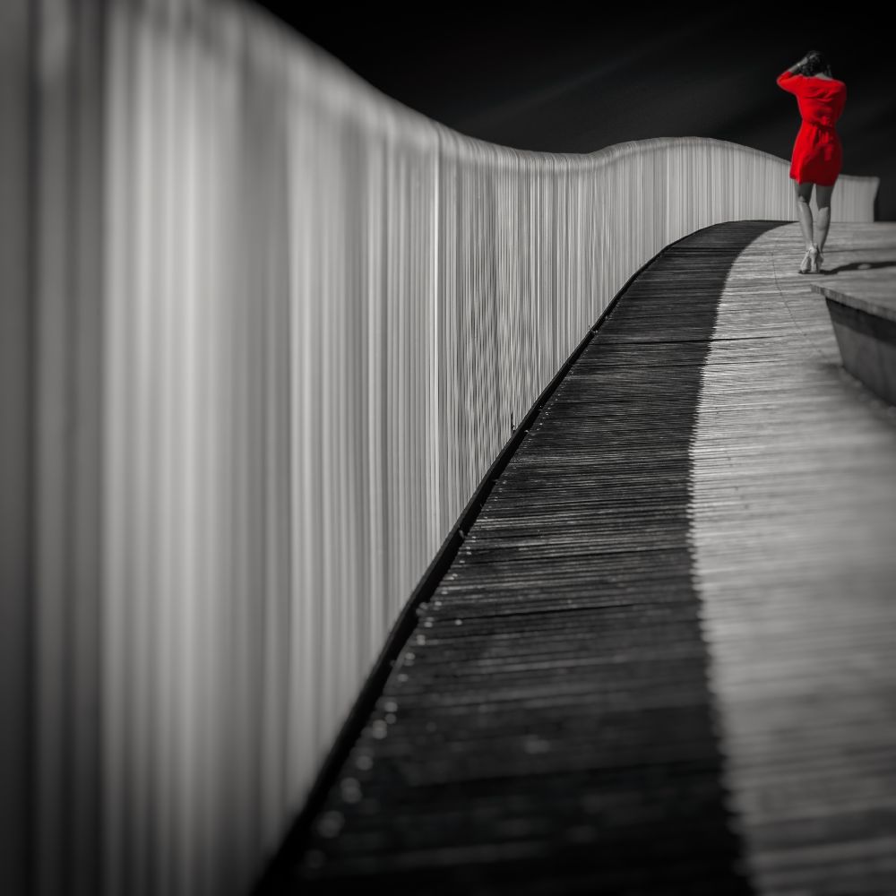 Woman in red from Marco Antonio Cobo