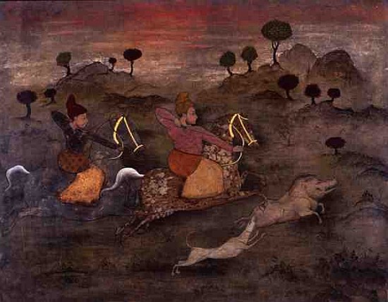 Hunting Scene (gouache and varnish on panel)  from Mark  Briscoe