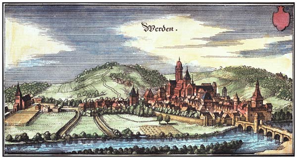 Werden (Essen) im 17. Jh from Matthäus Merian