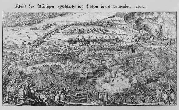 Abriss der Blutigen Schlacht bey Luetzen (...) from Matthäus Merian