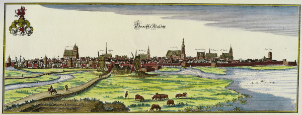 Ansicht Stadt Greifswald from Matthäus Merian