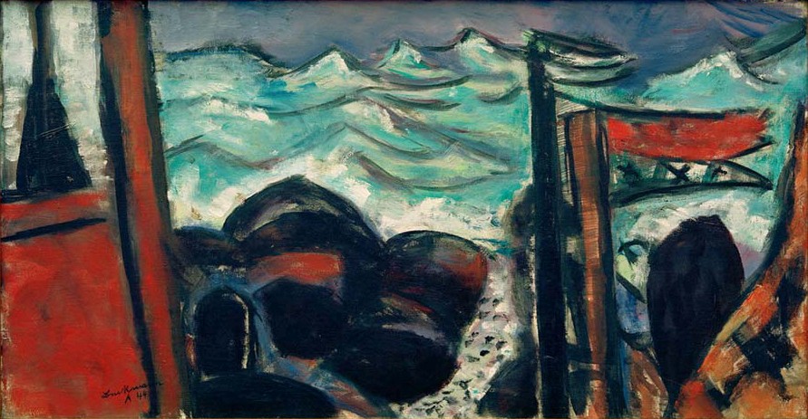 Kleines stürmisches Meer from Max Beckmann
