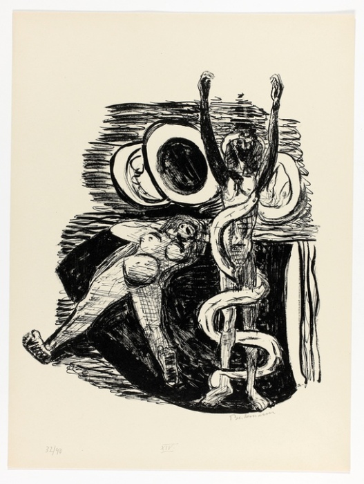 The Fall of Man, plate 14 from Day and Dream from Max Beckmann