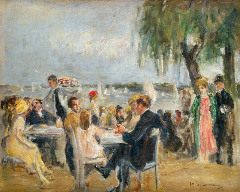 Gartencafé an der Elbe from Max Liebermann