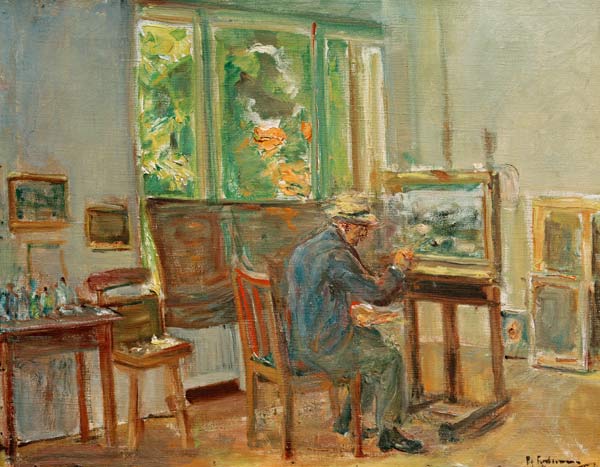 Der Künstler in seinem Atelier in Wannsee from Max Liebermann