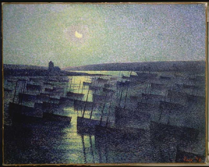 Mondnacht über dem Fischerhafen from Maximilien Luce