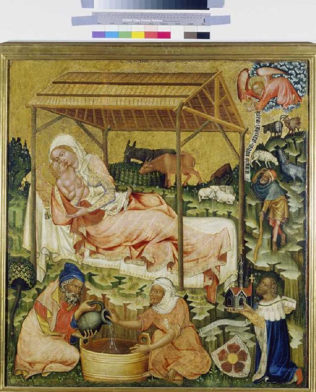Die Geburt Christi. from Meister d.Altars von Hohenfurth