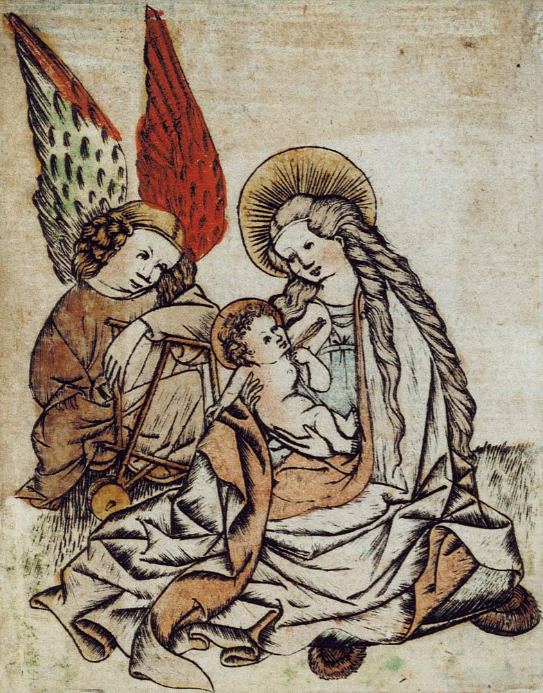 Maria mit dem Kind und einem Engel from Meister d.Nürnberger Passion