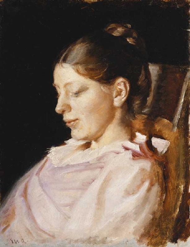 Bildnis von Anna Ancher, der Frau des Künstlers from Michael Peter Ancher