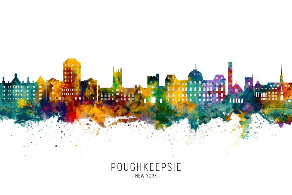 Poughkeepsie New York Skyline from Michael Tompsett