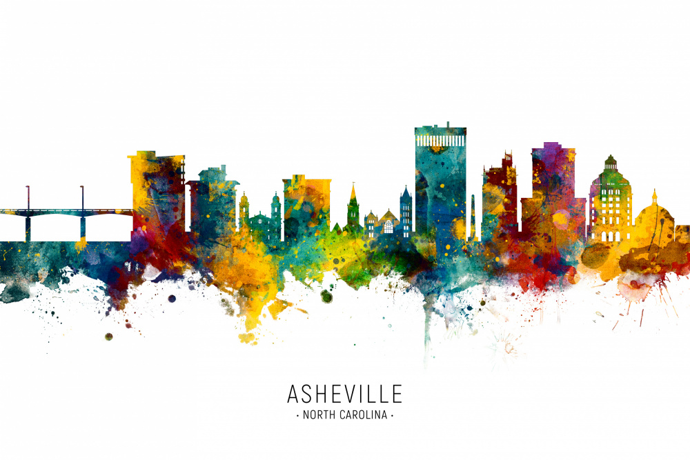 Skyline von Asheville,North Carolina from Michael Tompsett