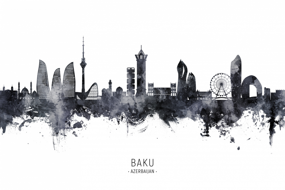 Skyline von Baku,Aserbaidschan from Michael Tompsett