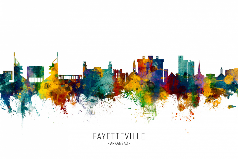 Skyline von Fayetteville,Arkansas from Michael Tompsett