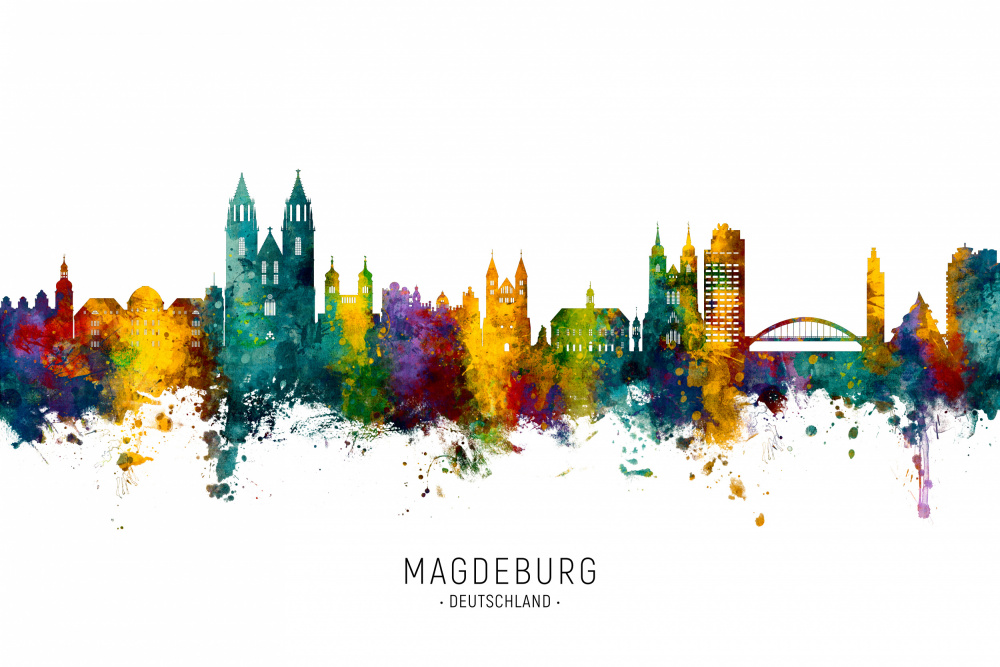 Skyline von Magdeburg,Deutschland from Michael Tompsett