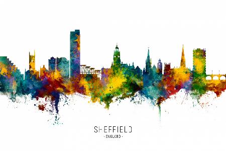 Skyline von Sheffield England