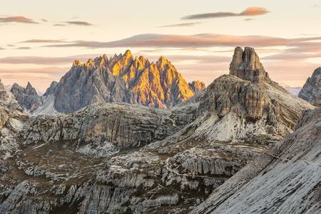 Blick zum Haunold in den Dolomiten