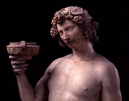 Bacchus, detail from Michelangelo (Buonarroti)