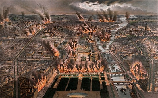 Fires in Paris, 24th-25th May 1871 from Michel Charles Fichot
