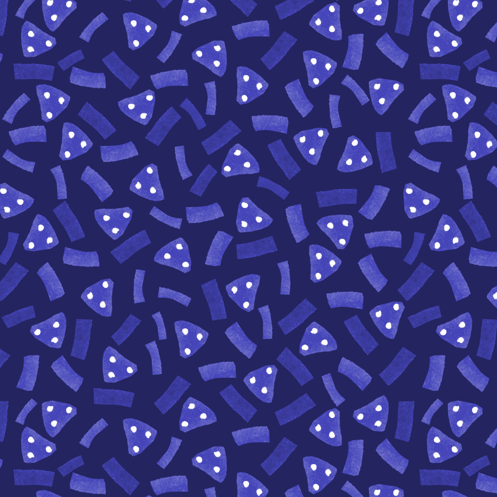 Geometrische Markierungen Marineblau auf Marineblau from Michele Channell