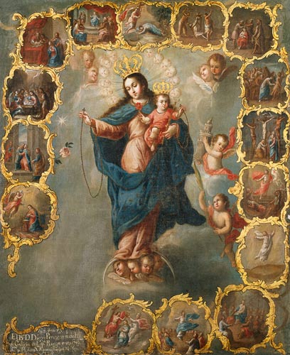 Immaculata im Rosenkranz. from Miguel Cabrera
