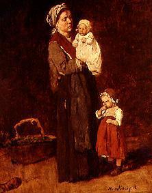 Mutter mit Kindern Studie zum Gemälde Leihhaus.